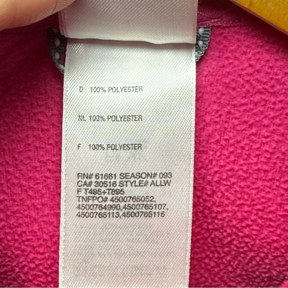 The North Face Women's Pink Fleece TKA 100 Hooded Jacket | S - Picture 3 of 6